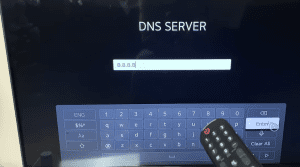 Upda dns server on LG TV