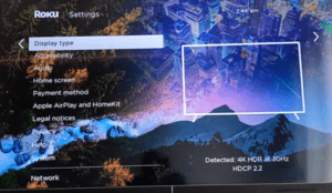 Change video settings on Roku