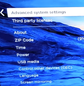 Factory reset Roku TV