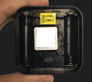 Remove the batteries in the blink outdoor camera