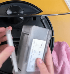 Remove filter from Wyze robot vacuum