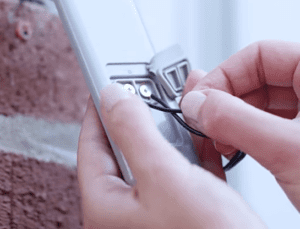 Connect wires to mounting bracket